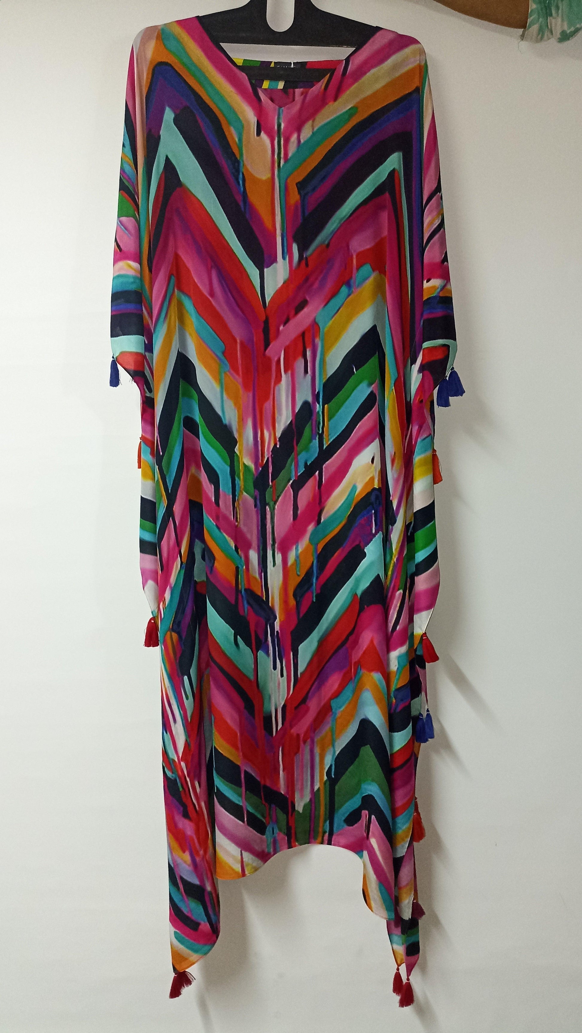 Colorful Trilogy Long Kaftan - CHANGE!