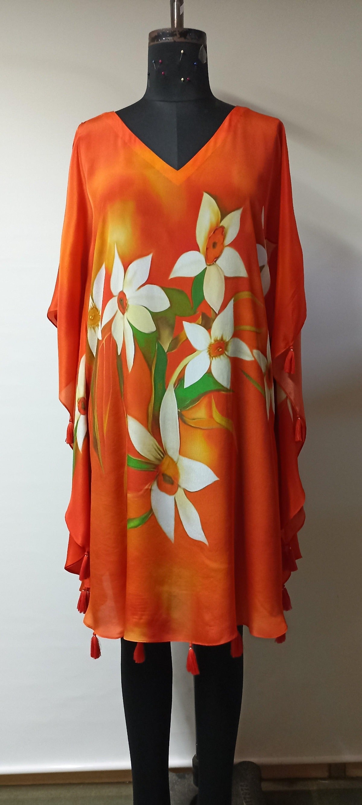 Narcissus Tasseled Edge Kaftan - CHANGE!