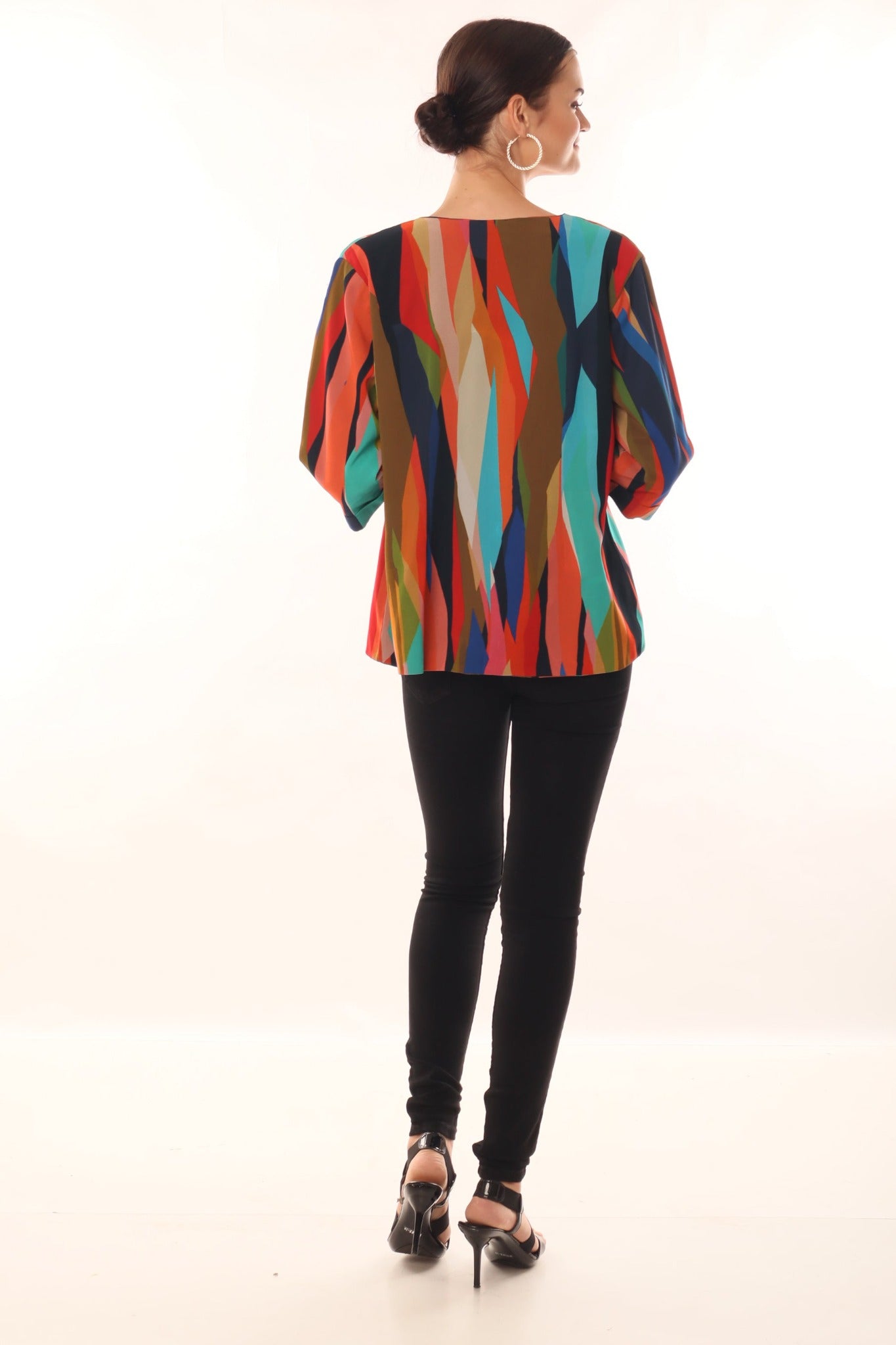 Multicolor Abstract Print Blazer - CHANGE!